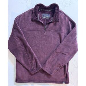 Jachs New York Sherpa Fleece Pullover Premium Outdoor 1/4 Zip Sweater Large